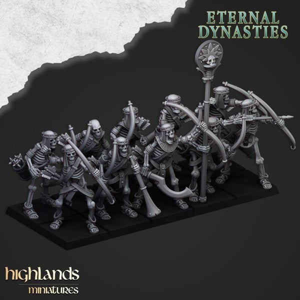 Ancient Skeletons with Bows x20