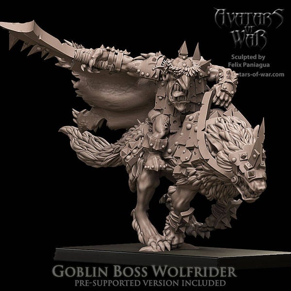 Goblin Boss Wolfrider sword