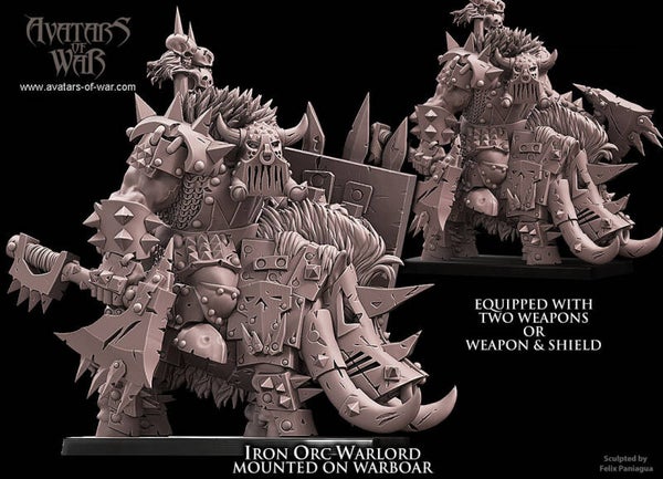 Iron Orc Warlord on warboar