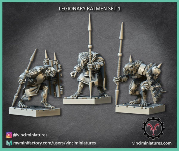 Rats légionnaires x3