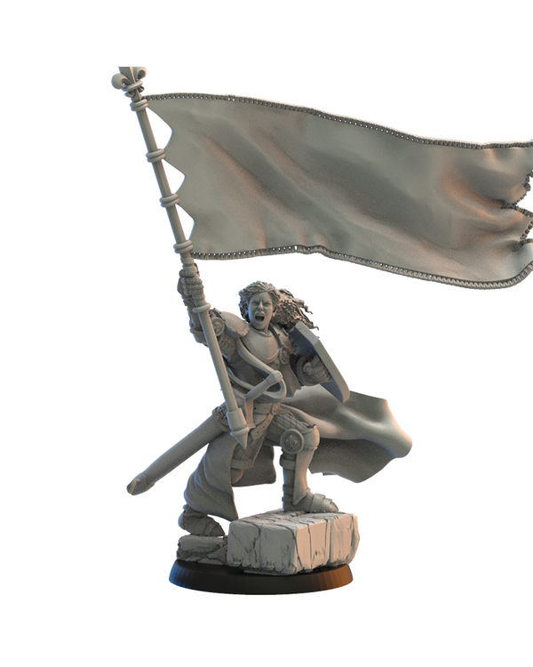 Mercia bannière à pied