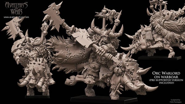 Orc Warboss on warboar