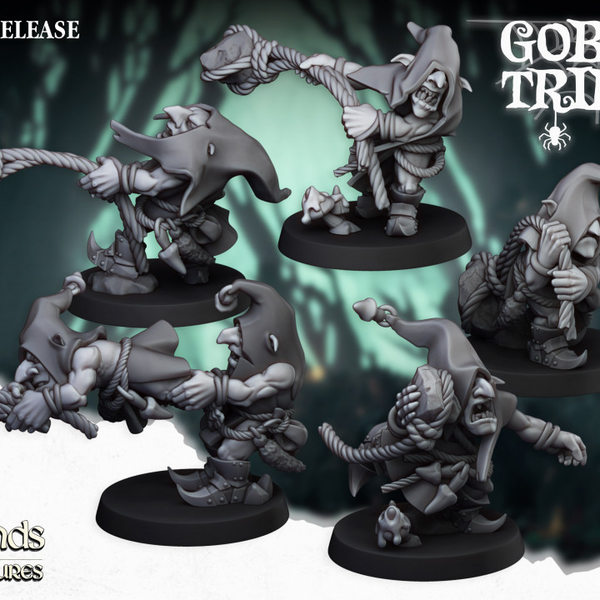 Lanceurs de pierres gobelins x5