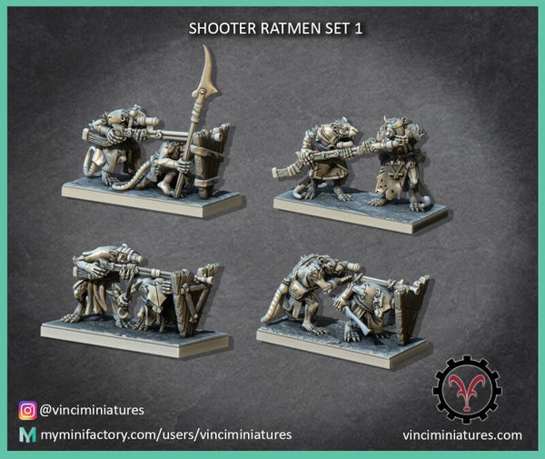 Rats-tireurs x4
