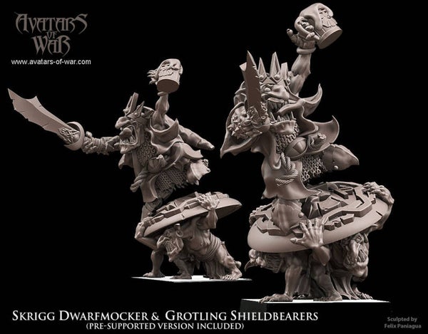 Goblin King Dwarfmocker & Shieldbearers
