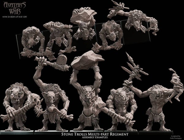 Stone Trolls x5