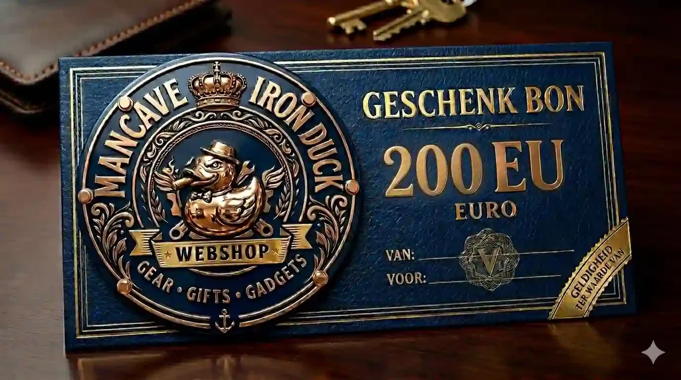 Mancave Iron Duck Cadeaubon €200 - Fysieke Geschenkbon
