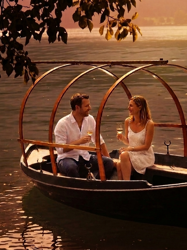 2h Romantic Aperitivo on a Lucia, the "Gondola of Lake Como" 🌹