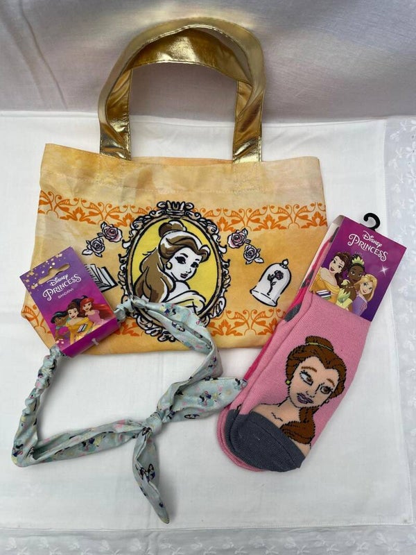 Disney Princess  - Set regalo accessori con Borsetta, Calze e Fascia