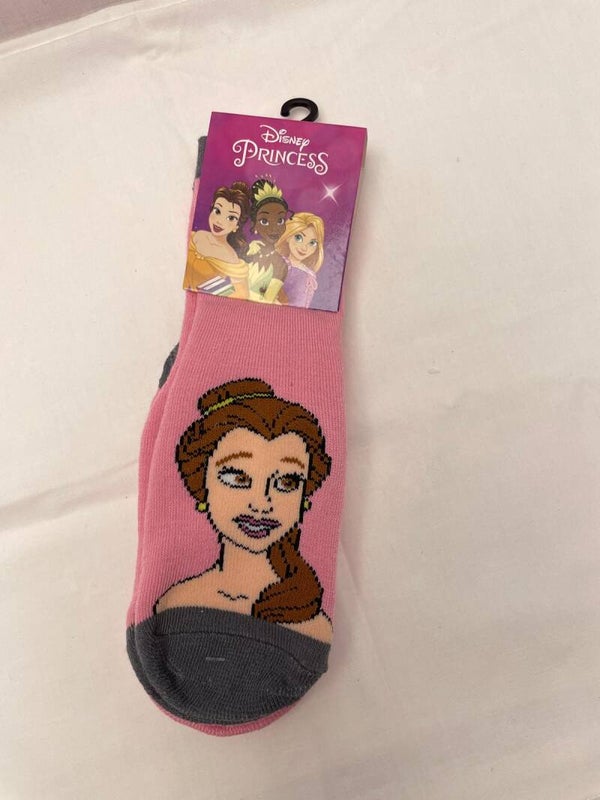 Disney Princess  - Set 2 Paia Calze Antiscivolo Belle e Cenerentola