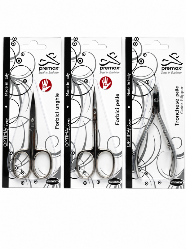KIT PER MANCINI PER MANICURE E PEDICURE IN ACCIAIO INOX - MADE IN ITALY