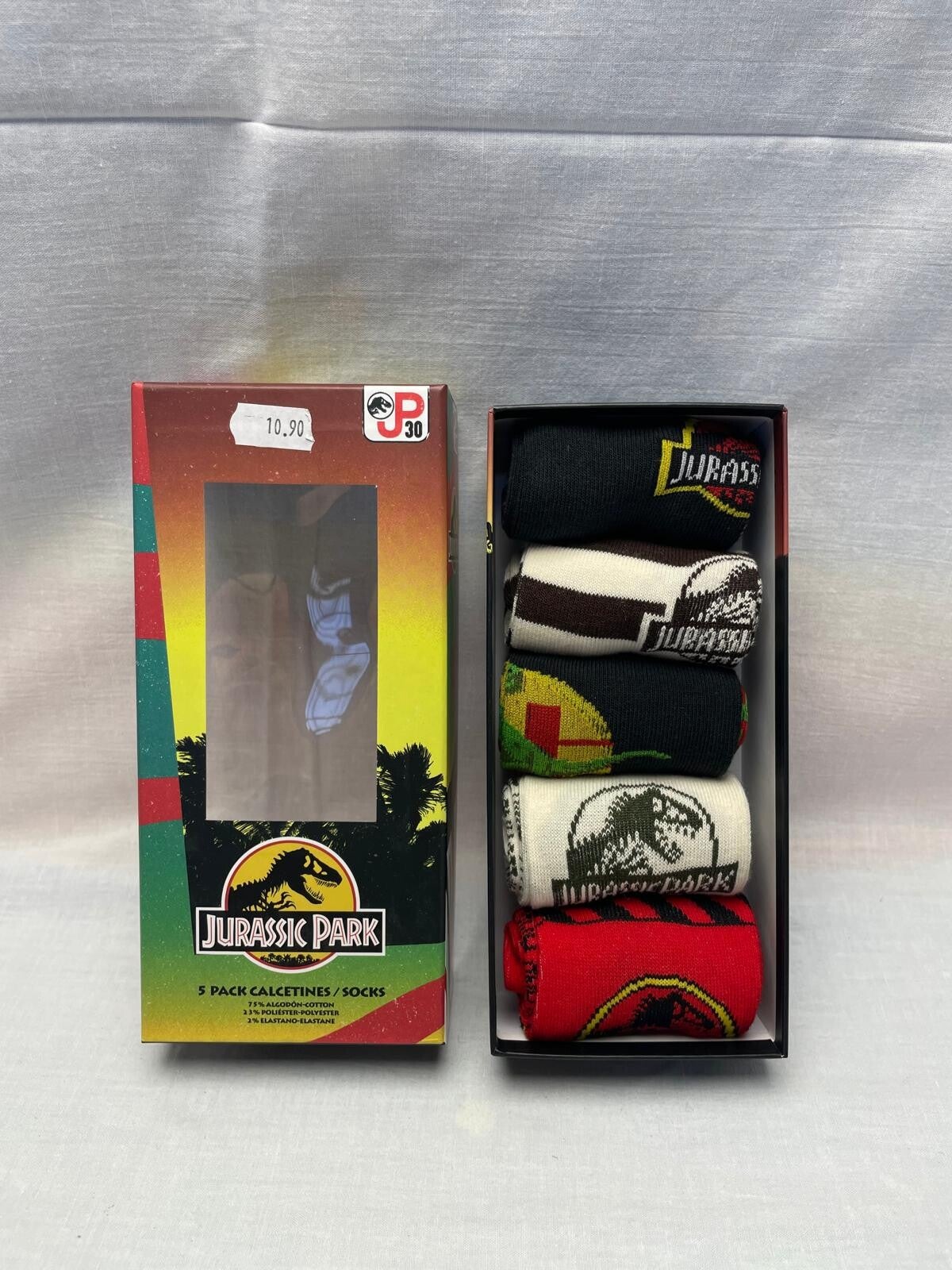 Jurassic Park  - Confezione Regalo 5 paia di calzini