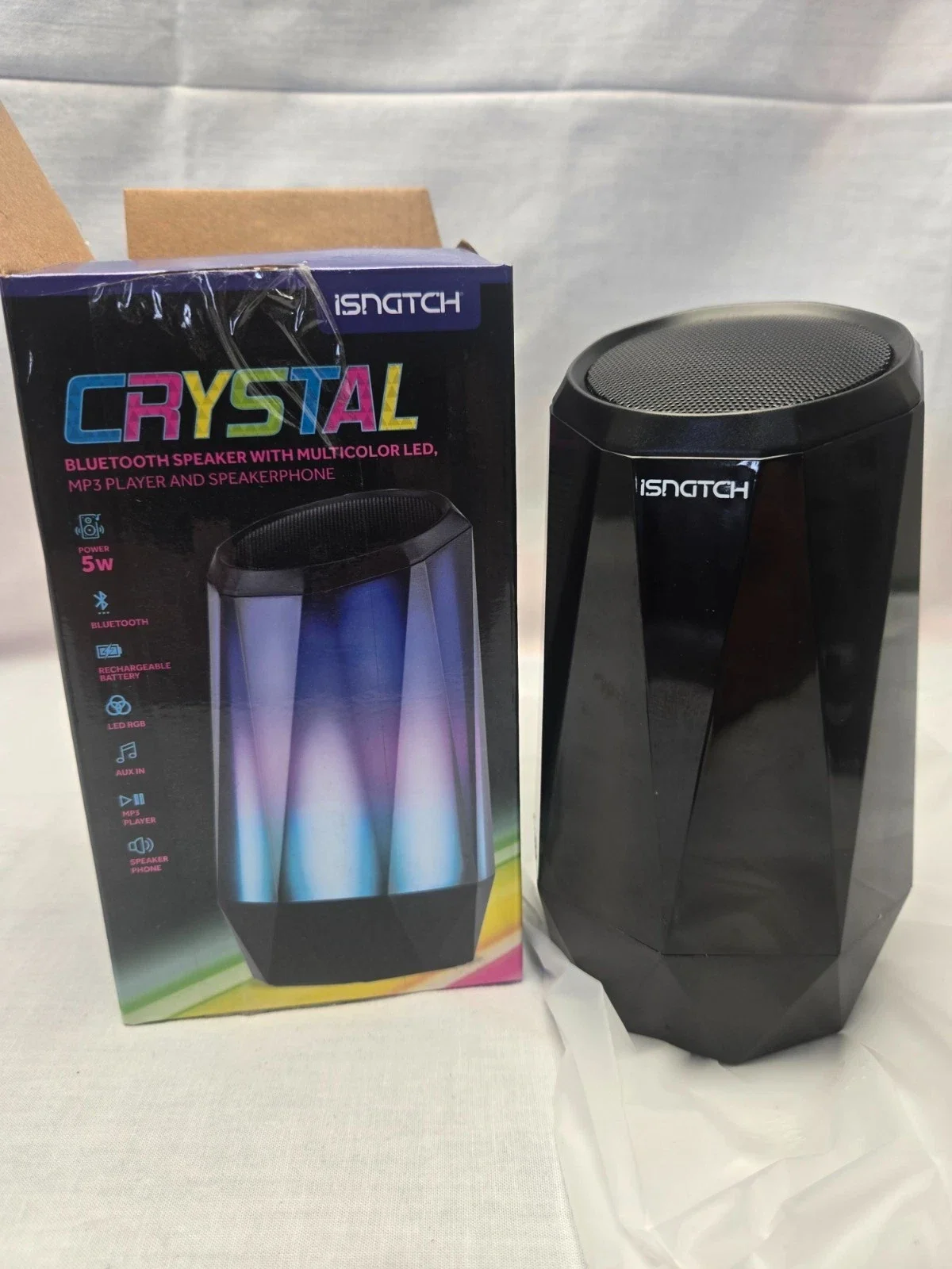 Altoparlante Bluetooth portatile iSnatch CRYSTAL
