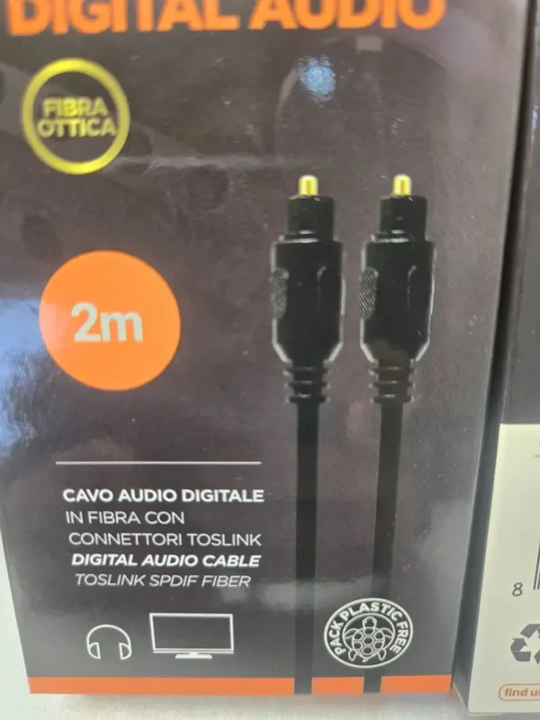 cavo audio digitale a fibra ottica