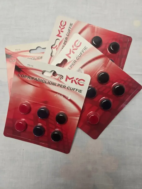 SPUGNE RICAMBIO COPRI AURICOLARI CUFFIE PROTEZIONI - 24 pz. (4 confezioni)