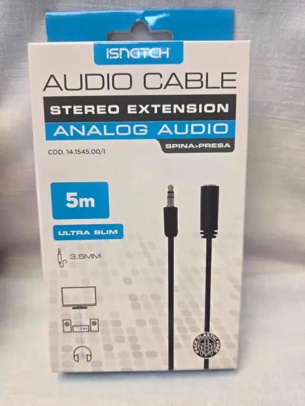 prolunga per cavo audio stereo analogico