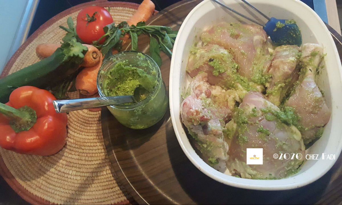 Sauce Yassa du Senegal Zwiebeln Senfsauce / Senegal / Westafrika