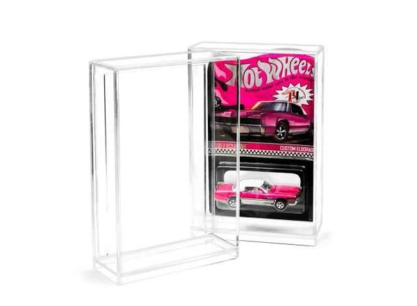 Acrylic Display Case for Hot Wheels Long Card - Premium Quality - single pack