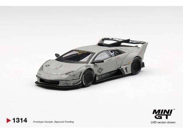 MiniGT 2025 Lamborghini GT EVO LB-Silhouette Works Murcielago, grey nr. 1314