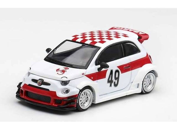 MiniGT 2026 Fiat 595 Abarth LB-Works X Abas Works 1000 TC Tribute, white/red nr. 1325