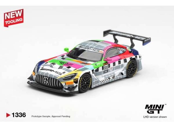 MiniGT 2025 Mercedes-Benz AMG GT3 888 Mercedes-AMG Team GMR Meguiars Bathurst 12 hour nr 1336