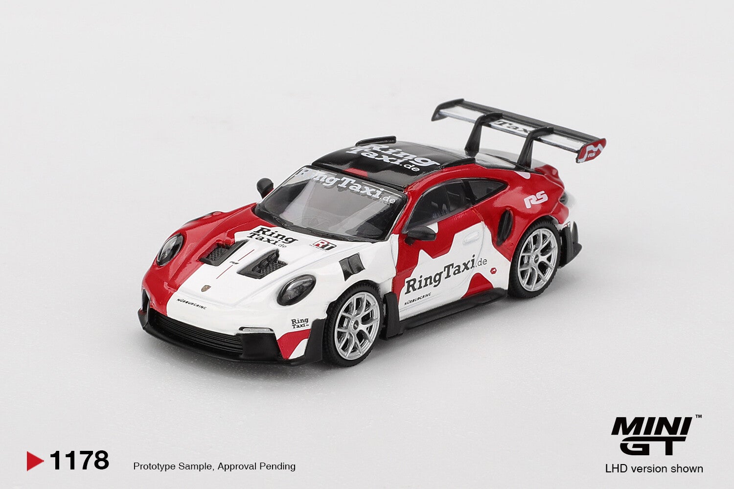 MINI GT Porsche 911 (992) GT3 RS WEISSACH RING TAXI 2025 nr 1178