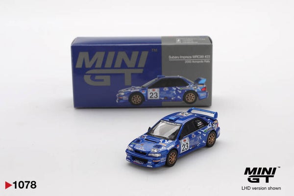 MiniGT 1/64 Subaru Impreza WRC99 #23 2000 Acropolis Rally nr. 1078