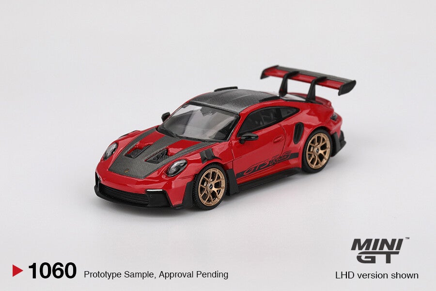 MiniGT 2022 Porsche 911 (992) GT3 RS Weissach Pakket Rode Guards nr 1060
