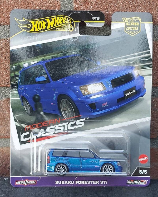 Hot Wheels Subaru Forester Sti, blue