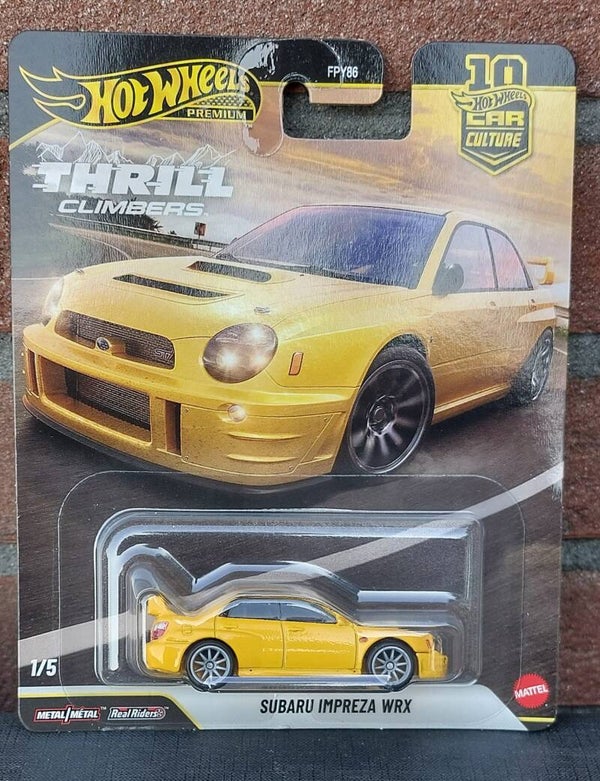 Hot Wheels Subaru Impreza WRX, yellow