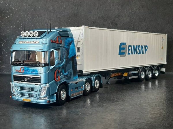 TEKNO Guldager Volvo FH04 Globetrotter XL met 40ft. reefer container