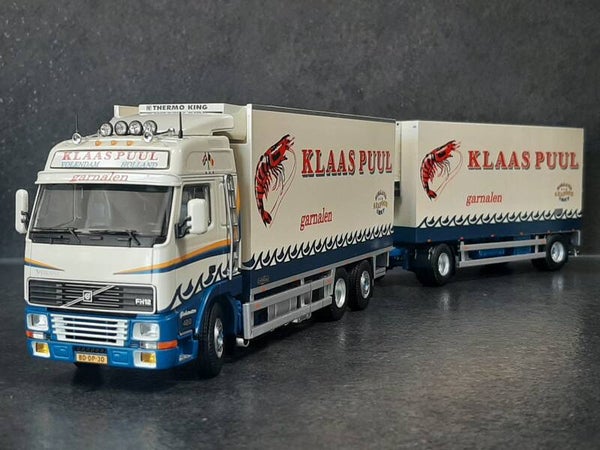 TEKNO Klaas Puul Volvo FH12 motorwagen met met 2-asssige aanhanger