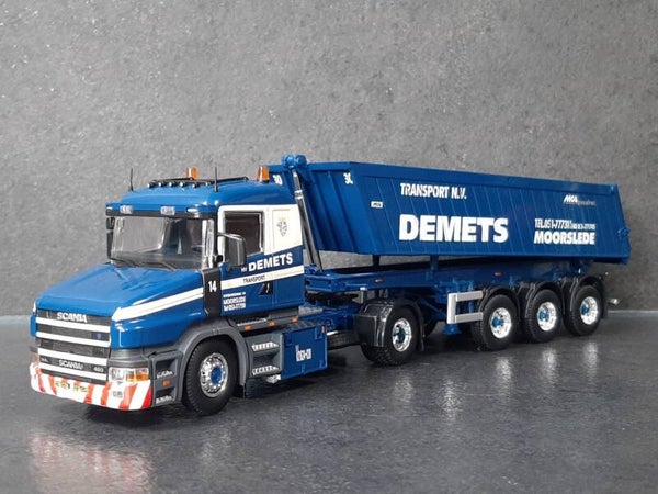 TEKNO Demets Scania T144-460 met 3-assige kipper