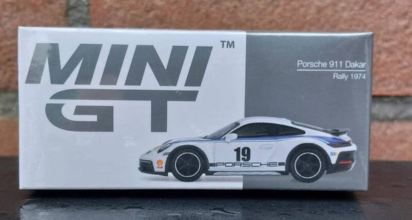 MiniGT 1/64 2024 Porsche 911 (992) Dakar Rally Design Package 74, white nr. 1009