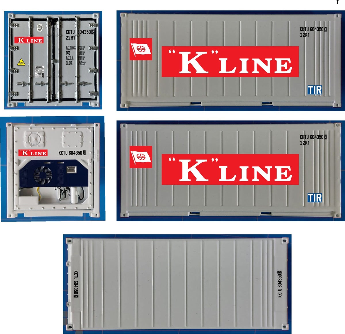 20ft container 1:50 let op, dit zijn decals voor containers! | Diecast4fun