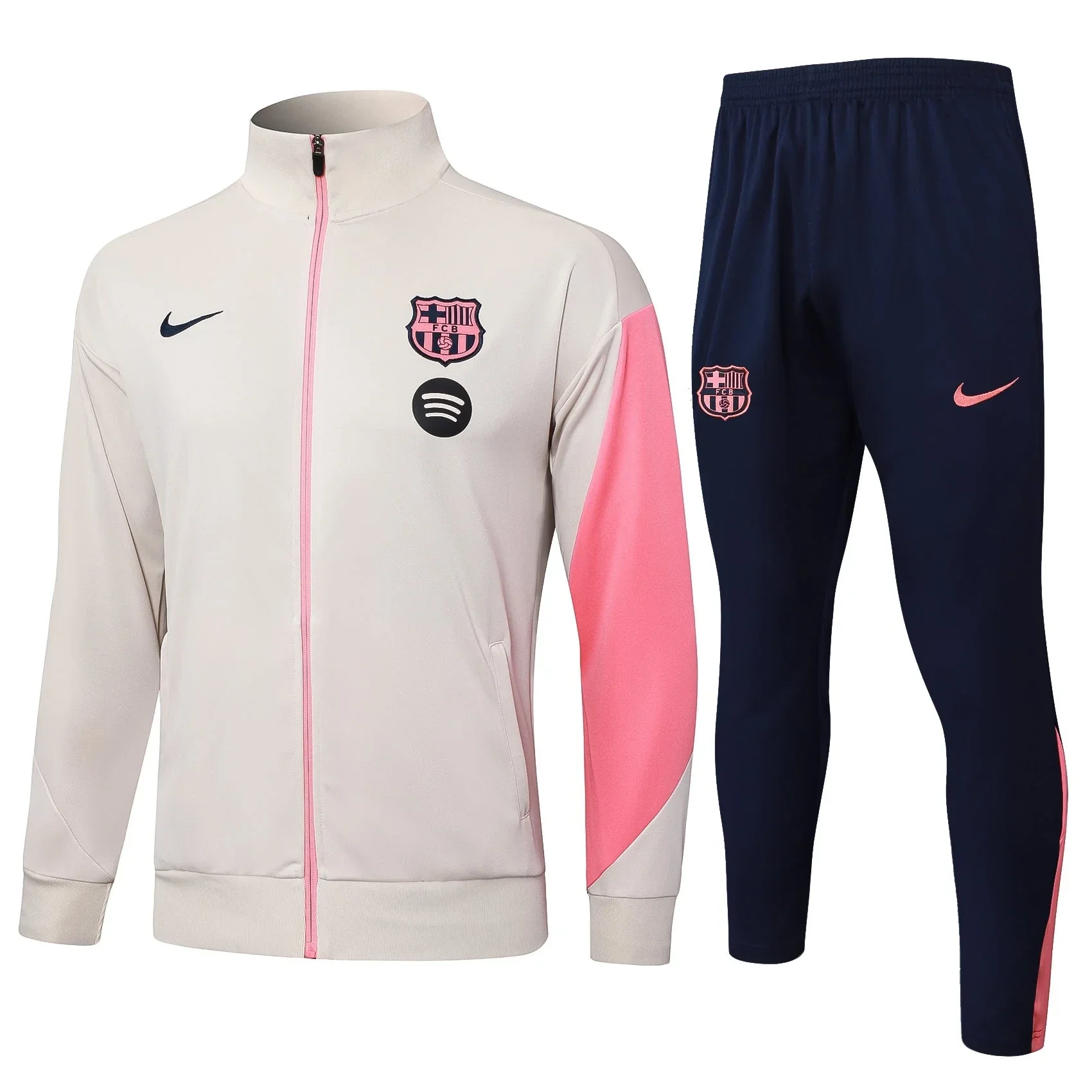 Barcelona White & Pink Tracksuit