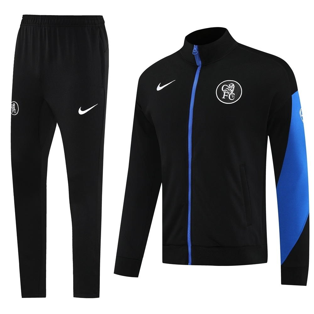 Chelsea FC Tracksuit - Black/Blue
