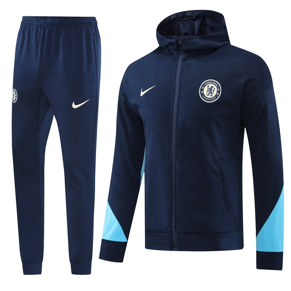 Chelsea FC Tracksuit (Navy Blue/Light Blue)