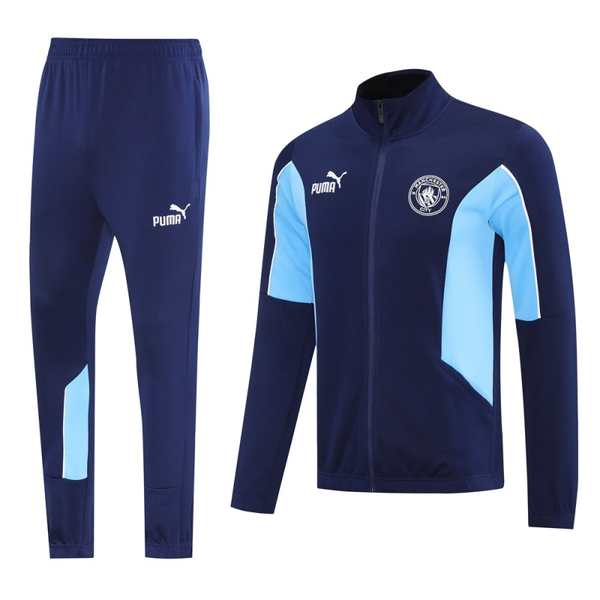 Manchester City FC Tracksuit - Navy/Sky Blue