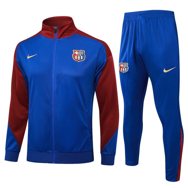 FC Barcelona Tracksuit Set - Blue/Maroon