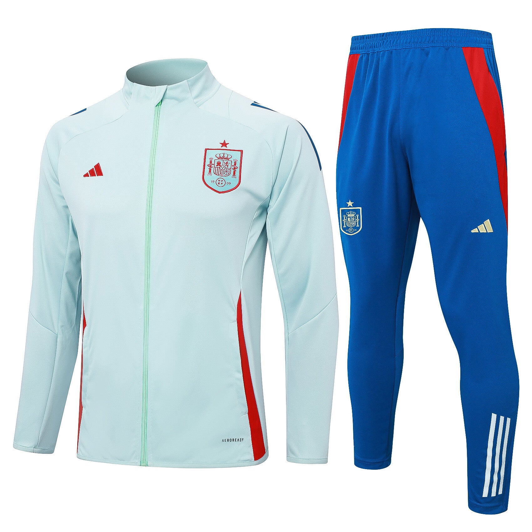 Spain Light Aqua/Blue Full-Zip Tracksuit