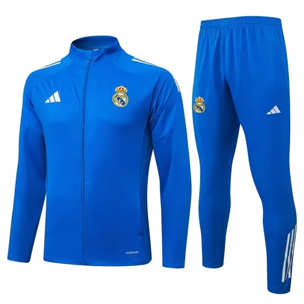 Real Madrid Royal Blue Full-Zip Tracksuit