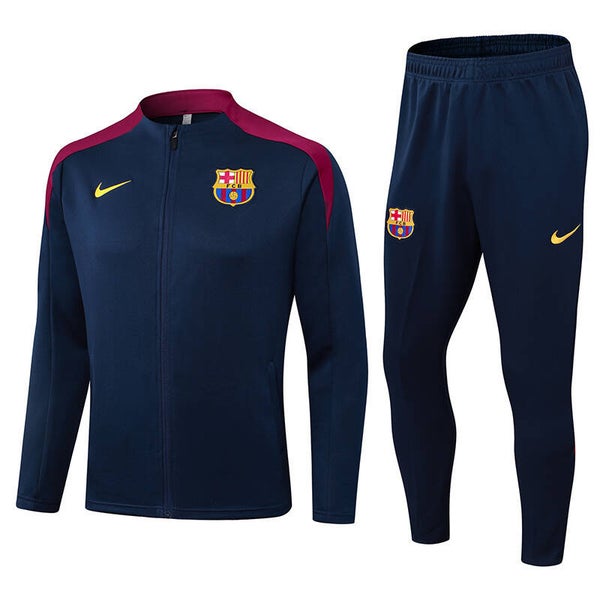 FC Barcelona Navy Blue & Maroon Tracksuit
