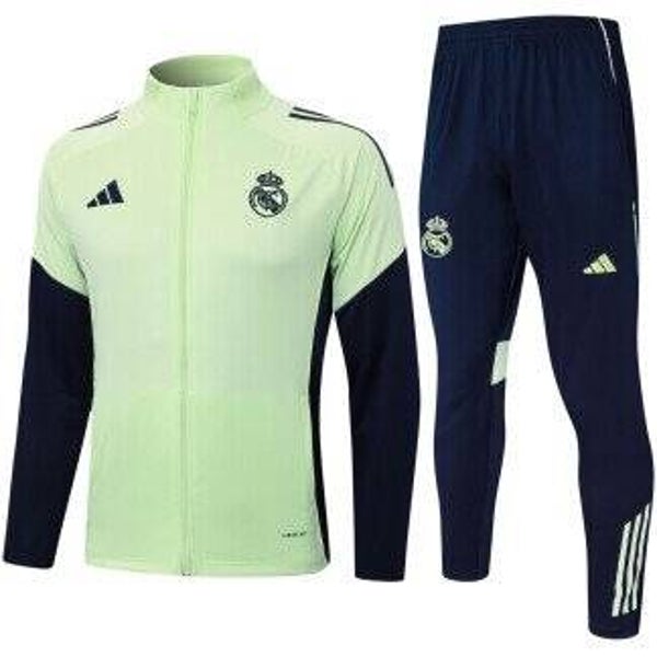 Real Madrid Mint Green/Navy Blue Full-Zip Training Tracksuit