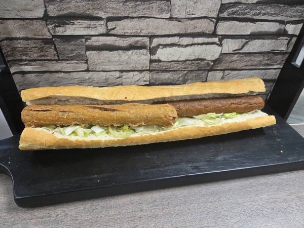 Stokbroodje Viandel en frikandel