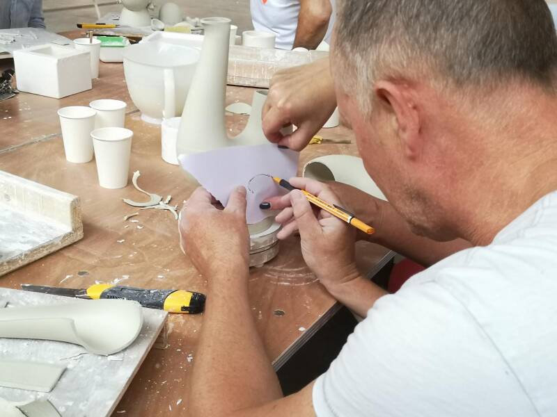 ontwerpen;assembleren porselein