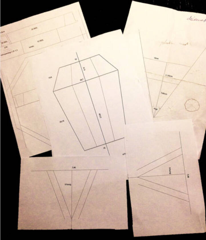 schet, werktekening VORMSTOF