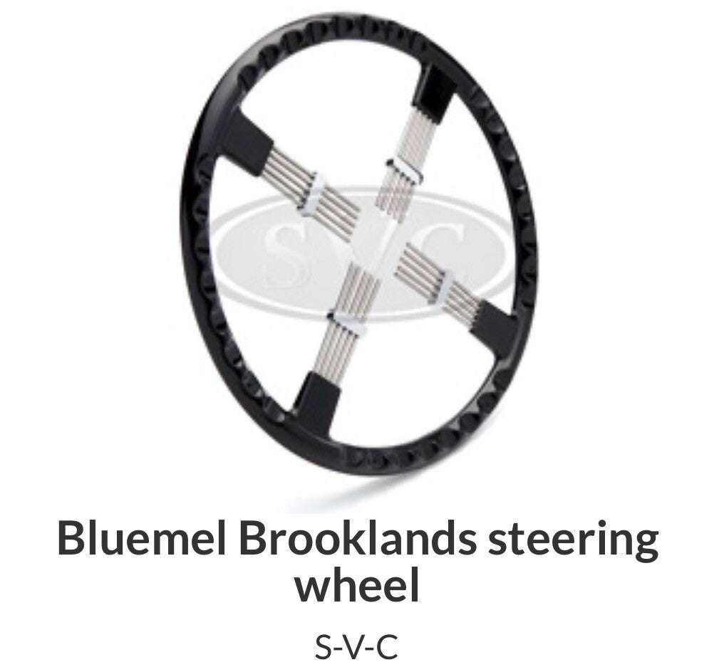 Bluemels Wheels - Bluemel Brooklands pattern steering wheels - Black or Ivory