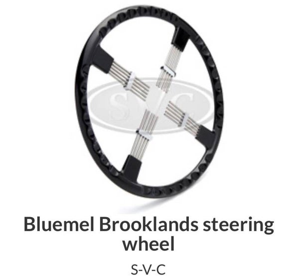 Bluemels Wheels - Bluemel Brooklands pattern steering wheels - Black or Ivory