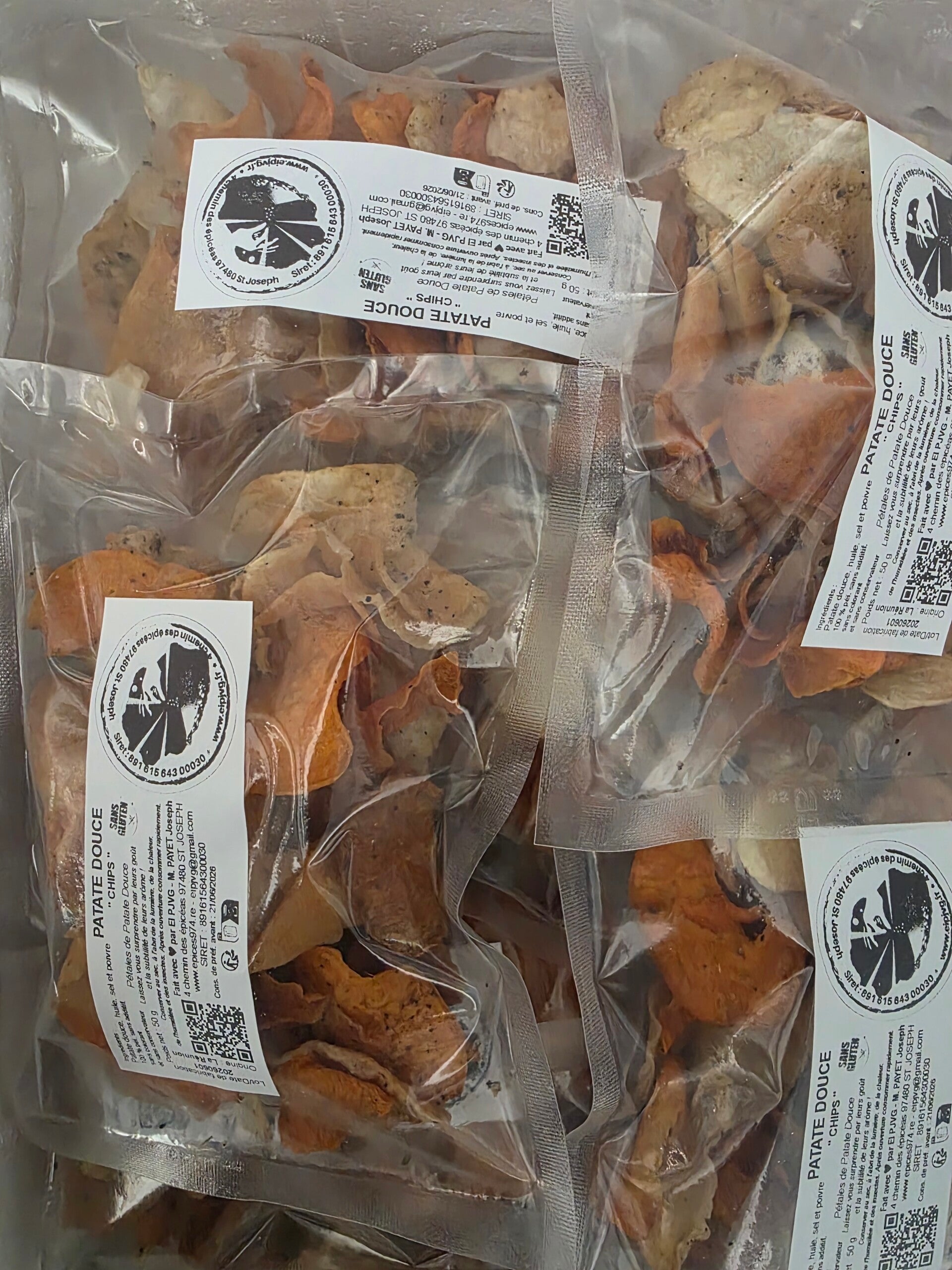 Chips de patate douce